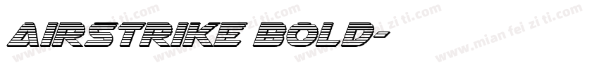 Airstrike Bold字体转换